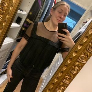 Black summer blouse!